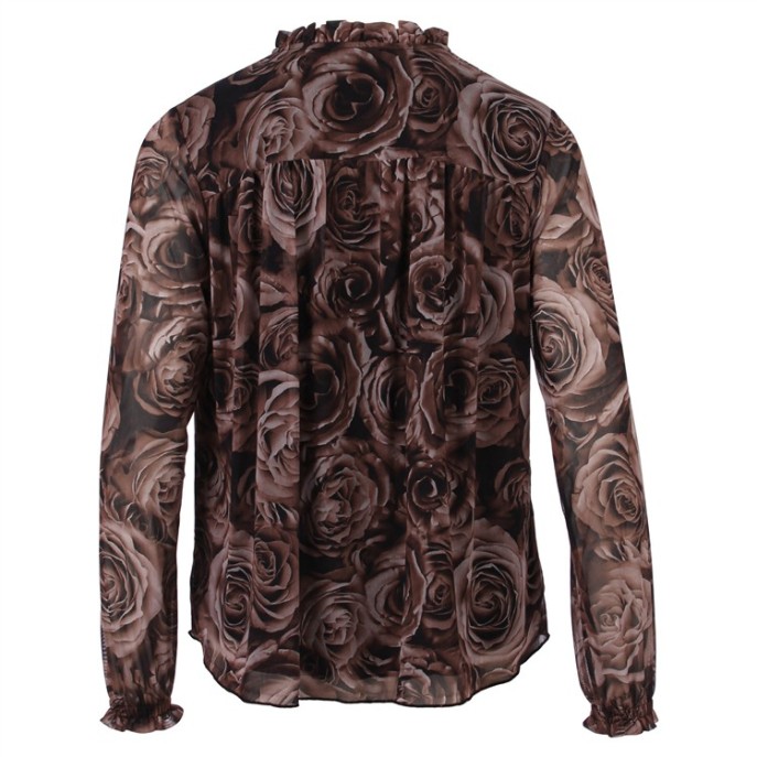 Enjoy Dubbeltop rozenprint 183182 Bruin Enjoy Dubbeltop rozenprint 183182 Bruin